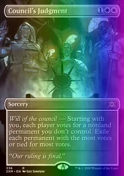 MTG Magic the Gathering Council's Judgment (336/503) Double Masters NM FOIL - Image 1
