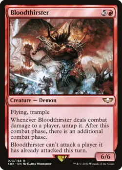 MTG Magic the Gathering Bloodthirster (73/657) Warhammer 40,000 NM - Image 1