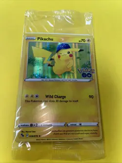 2022 Pokemon GO Pikachu Holo Promo Card 028/078 New Sealed - Image 1
