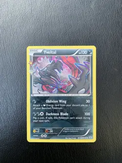 2016 Pokemon generations holo/ reverse yveltal nm Lp whiting on the back - Image 1