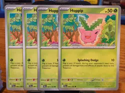Pokemon TCG Paldea Evolved Hoppip 001/193 x4 Playset - Image 1