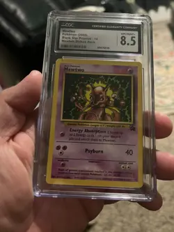 Mewtwo Black Star Promo #14 Pokemon 2000 Vintage Rare CGC 8.5 - Image 1