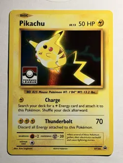 Pokemon TCG Pikachu XY XY202 Holo Promo Pokemon League NM - Image 2