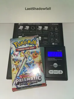 Heavy Pokemon Prismatic Evolutions Booster Pack -22.74g- Possible Demi/God Pack! - Image 1