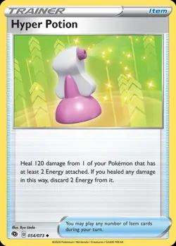 Pokemon Hyper Potion (54/82) Champion's Path LP REVERSE HOLO - Image 1