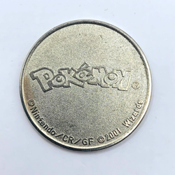 2001 Pokemon TCG Lugia Metal Coin Neo Genesis Wizards WOTC Vintage Token - Image 2