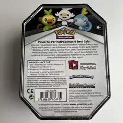 Pokemon TCG Galar Partner Tin Rillaboom 4 Booster Packs Factory Sealed - Image 2