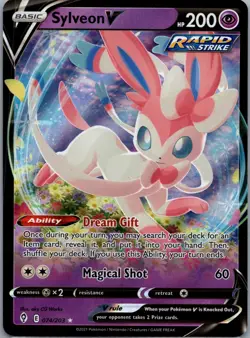 Pokemon TCG Sylveon V Evolving Skies 074/203 Holo Ultra Rare NM [US Seller] - Image 1