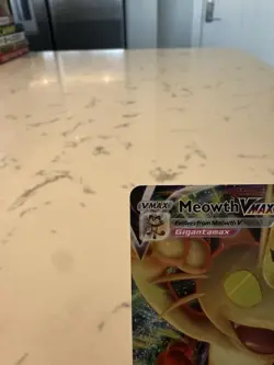 Pokemon TCG Sword & Shield Black Star Promo Holo Card Meowth VMAX SWSH005 - Image 2