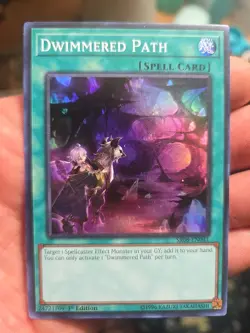 Dwimmered Path SR08-EN041 1st Edition Super Rare NM Near Mint Yu-Gi-Oh! Card - Image 1
