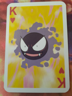 Pokemon Gastly King of Hearts 1999 Mini Deck Playing Cards 2.5x1.75in NM - Image 1