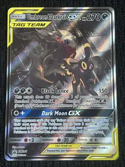 Pokemon TCG Umbreon & Darkrai GX SM241 Holo Promo Card - Image 1