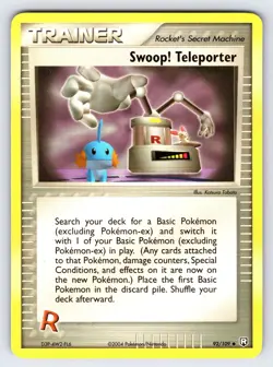 Swoop! Teleporter 92/109 2004 EX Team Rocket Returns Pokemon Card TCG - VLP - Image 1