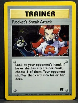 Pokemon TCG Rockets Sneak Attack Holo Trainer Card 16/82 Unlimited LP - Image 1