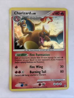 Charizard 1/99 Arceus 2009 Holo Rare Pokemon Card TCG - Light Play - Image 1