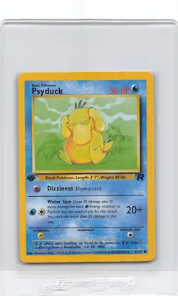PSYDUCK 65/82 - 1ST EDTITION - Team Rocket - VINTAGE WOTC Pokemon Card - NM/LP - Image 1
