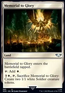 MTG Magic the Gathering Memorial to Glory (283/640) Warhammer 40,000 LP - Image 1