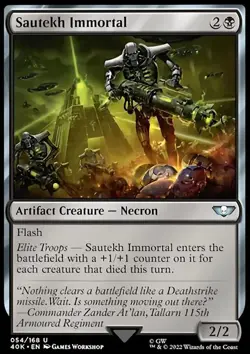 MTG Magic the Gathering Sautekh Immortal (54/640) Warhammer 40,000 LP - Image 1