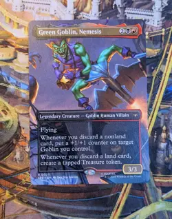 MTG Green Goblin, Nemesis (Borderless) - SPE Rare - Mint - Image 1