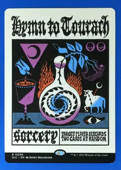 MTG Hymn to Tourach Secret Lair Encyclopedia Countdown Kit Magic NM 0008 RARE - Image 1
