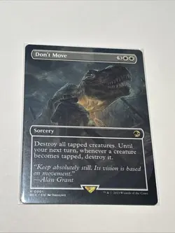 MTG Don't Move (Borderless) Universes Beyond: Jurassic World Collection (REX) NM - Image 1