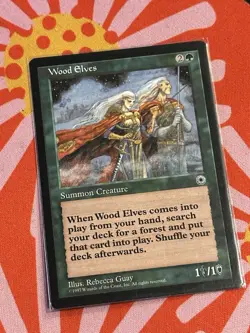 MTG - Wood Elves - Portal - M NM - Rebecca Guay - Magic - Image 2