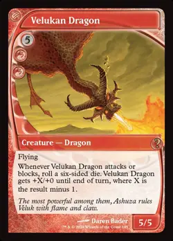 MTG Magic the Gathering Velukan Dragon (145/390) Mystery Booster 2 NM - Image 1