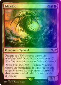 MTG Magic the Gathering Mawloc (133u/658) Warhammer 40,000 LP FOIL- SURGE - Image 1