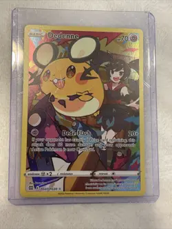 Pokemon TCG (MINT) Dedenne Sword & Shield: Brilliant Stars TG07/TG30 Holo Rare - Image 1
