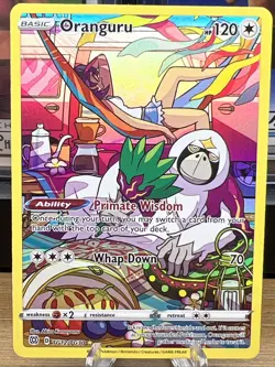 Pokemon TCG Brilliant Stars Oranguru Alt Art Character Rare TG12/TG30 Near Mint - Image 1