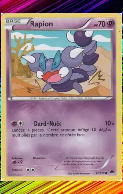 Rapion - XY09:Rupture Turbo - 53/122 - Carte Pokemon Neuve Francaise - Image 1