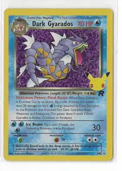 Dark Gyarados 8/82 Holo Pokemon 2022 Celebrations Classic Collection NM - Image 1