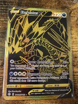 Pokemon TCG Eternatus V Shining Fates SV121/SV122 Holo Shiny Holo Rare - Image 1