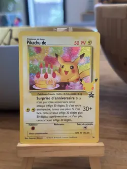 Carte Pokemon Pikachu de Anniversaire promo 24 Celebrations 25 ans Neuve FR - Image 1