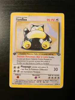 Carte Pokemon : Ronflex 27/64 Edition 1 Jungle Wizards Francaise - Image 1