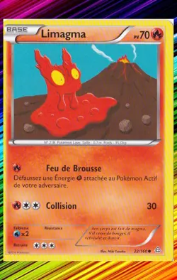 Limagma - XY5:Primo Choc - 22/160 - Carte Pokemon Neuve Francaise - Image 1