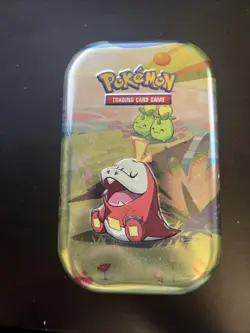 EMPTY Fuecoco Smoliv Pokemon Paldea Friends Mini Tin - Image 1