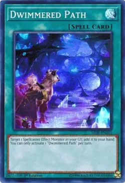 Dwimmered Path - SR08-EN041 - Super Rare - 1st Edition - Lightly Played - Image 1