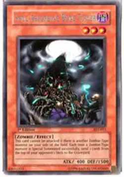 Yugioh! MP Soul-Absorbing Bone Tower - AST-011 - Rare - 1st Edition Moderately P - Image 1