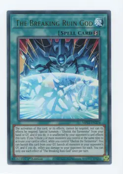 Yugioh The Breaking Ruin God MP22-EN274 Ultra Rare 1st Edition NM x3 Play Set - Image 1