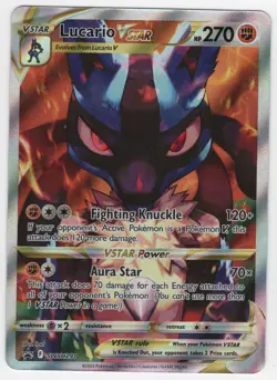Lucario VSTAR SWSH291 SWSH: Sword & Shield Promo Card Holo NM - Image 1