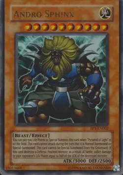Andro Sphinx EP1-EN002 Ultra Rare Yu-Gi-Oh! Movie Exclusive Pack YuGiOh Card LP - Image 1