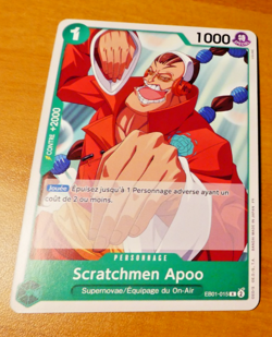 ONE PIECE CARD GAME CARTE FRANCAISE APOO EB01-015 FR MINT - Image 1