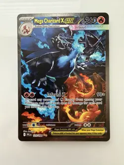 Pokemon TCG Mega Charizard X ex 125/094 SIR Phantasmal Flames Fresh Mint Card - Image 1