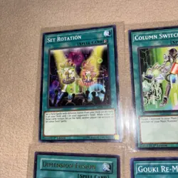 Yugioh Trading Cards Spell Lot W. Dimension Fusion 1st Edition & Holos, 8 Cards - Image 4