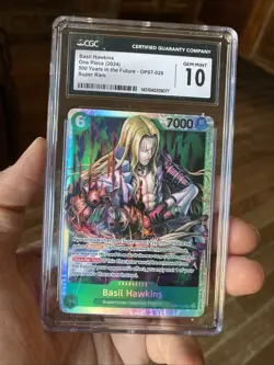 Basil Hawkins SR English 500 Years In The Future One Piece Card Graded 10 CGC - Image 2