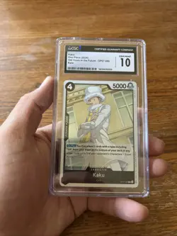 One Piece Card Game 500 Years in the Future KAKU RARE R #OP07-080 Graded CGC 10 - Image 2