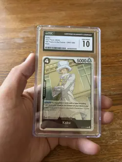 One Piece Card Game 500 Years in the Future KAKU RARE R #OP07-080 Graded CGC 10 - Image 3