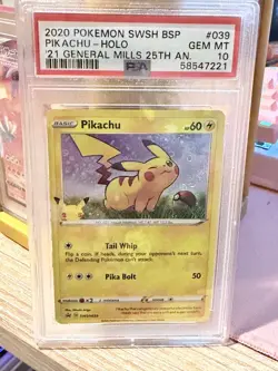 Pikachu - (General Mills) SWSH039 Miscellaneous Cards & Products Holo PSA 10 - Image 1