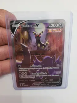 Pokemon TCG Umbreon v Evolving Skies Holo Ultra Rare Card 189/203 Mint Condition - Image 4